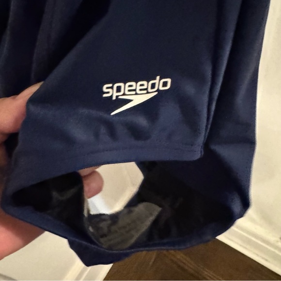 Speedo PowerFLEX One-piece Swimsuit size 10 Navy NWT MSRP $68 - Picture 4 of 14